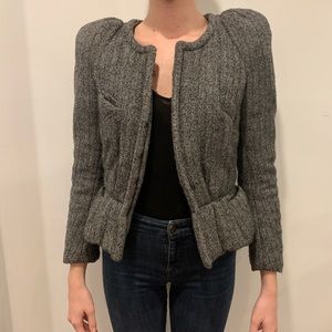 Isabel Marant Grey Jacket with Shoulder Pads